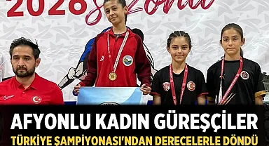 Afyonlu kadın güreşçiler Türkiye Şampiyonası'ndan derecelerle döndü