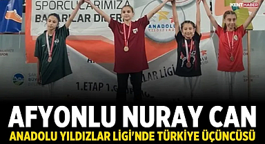 Afyonlu Nuray Can, Anadolu Yıldızlar Ligi'nde Türkiye Üçüncüsü