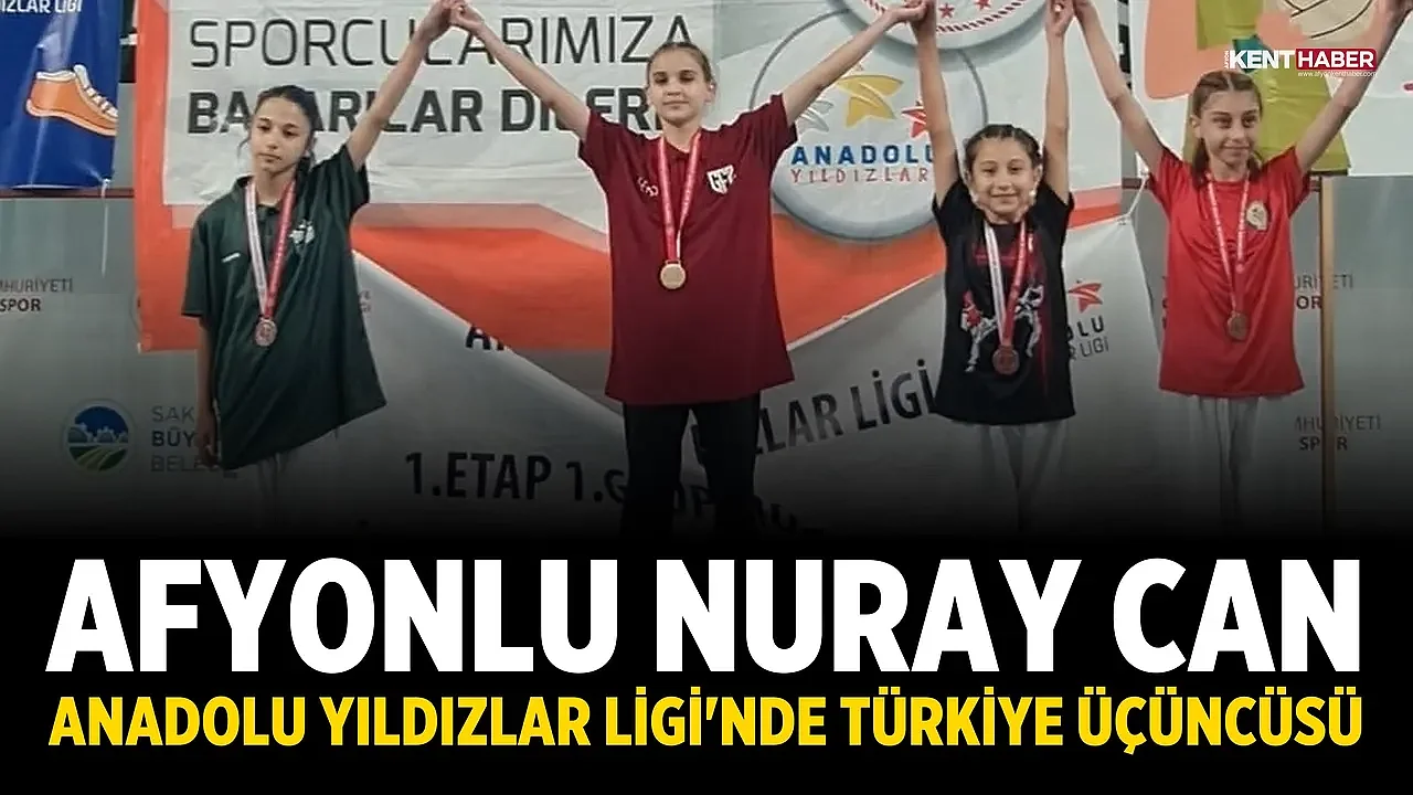 Afyonlu Nuray Can, Anadolu Yıldızlar Ligi'nde Türkiye Üçüncüsü