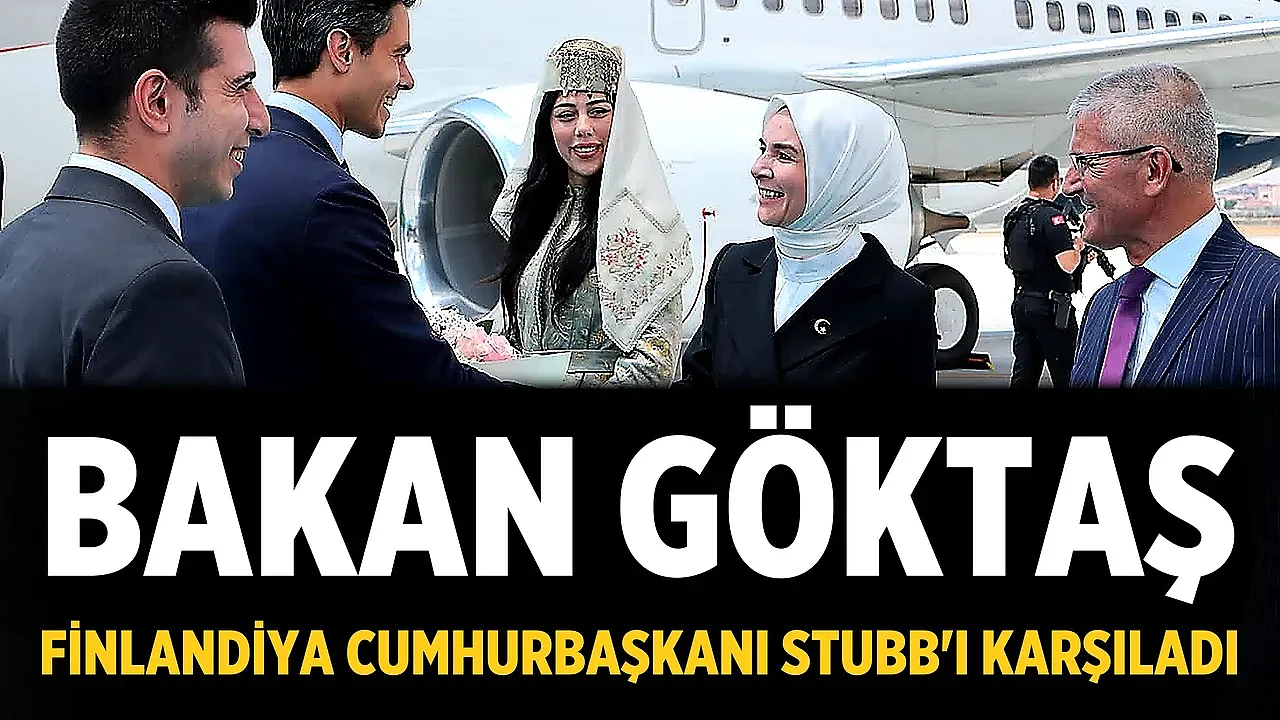Bakan Göktaş, Finlandiya Cumhurbaşkanı Stubb'ı karşıladı