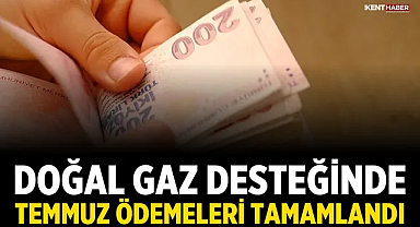 Doğal gaz desteğinde temmuz ödemeleri tamamlandı