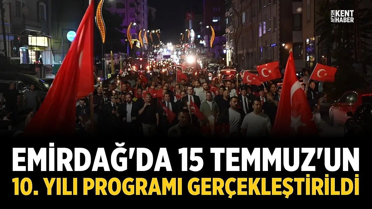 Emirdağ'nda 15 Temmuz'un 10. yılı programı gerçekleştirildi