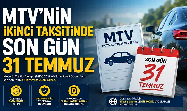 MTV İkinci Taksit Ödemesinde Bugün Son Gün