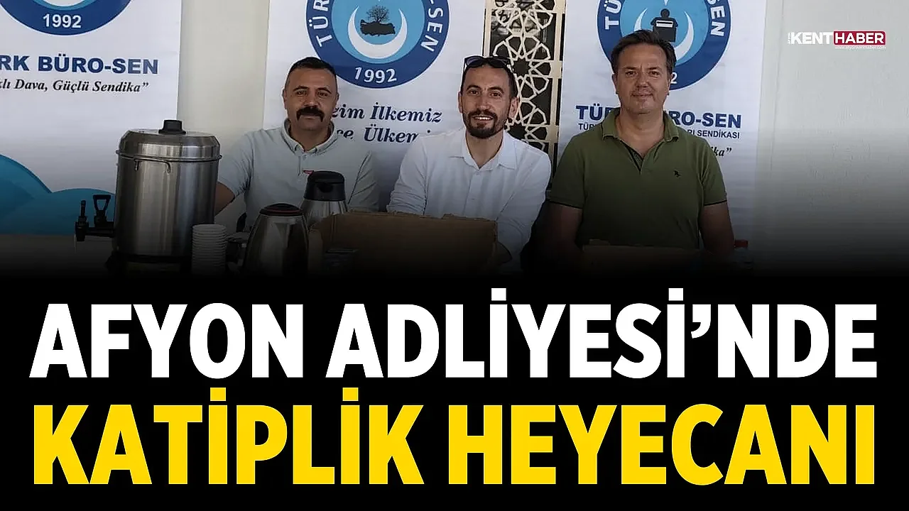 Afyon Adliyesi’nde katiplik heyecanı