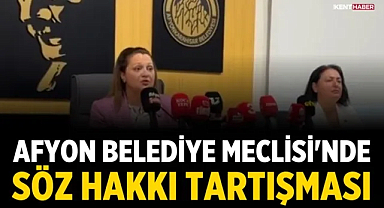 Afyon Belediye Meclisi'nde toplantı sonunda tansiyon yükseldi