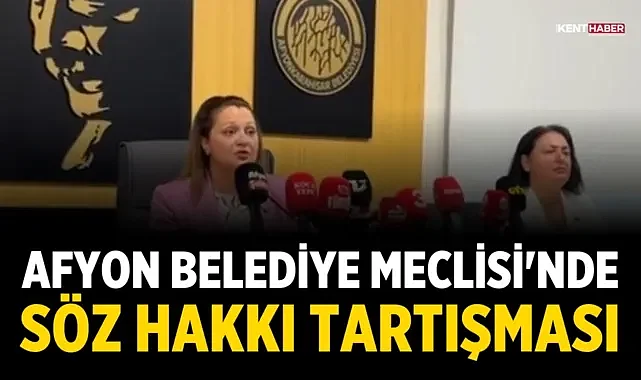 Afyon Belediye Meclisi'nde toplantı sonunda tansiyon yükseldi