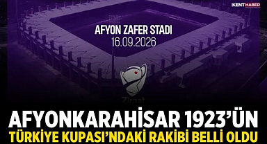 Afyonkarahisar 1923’ün Türkiye Kupası’ndaki Rakibi Belli Oldu