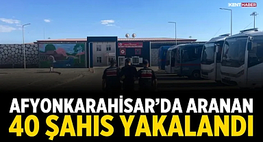 Afyonkarahisar’da Aranan 40 Şahıs Yakalandı