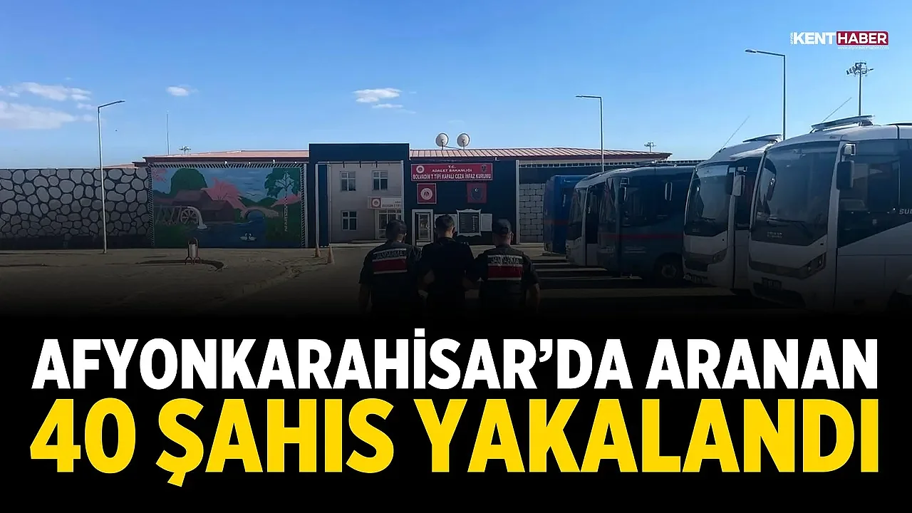 Afyonkarahisar’da Aranan 40 Şahıs Yakalandı