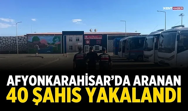 Afyonkarahisar’da Aranan 40 Şahıs Yakalandı
