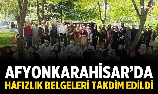 Afyonkarahisar’da Hafızlık Belgeleri Takdim Edildi