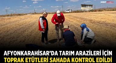 Afyonkarahisar’da Tarım Arazileri İçin Toprak Etütleri Sahada Kontrol Edildi