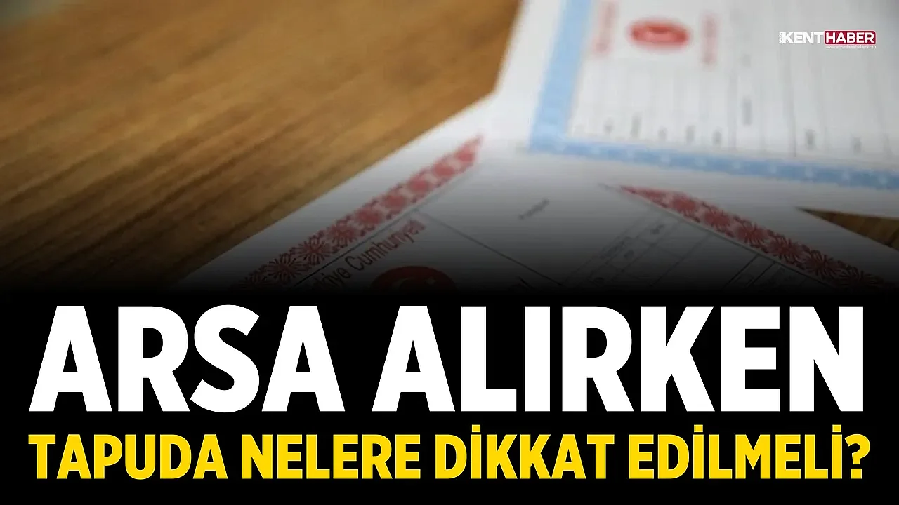 Arsa Alırken Tapuda Nelere Dikkat Edilmeli?