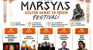 Dinar'da 5 günlük festivalde konser ve etkinlik takvimi belli oldu