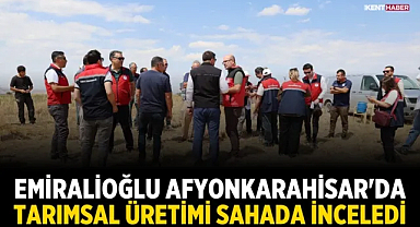 Emiralioğlu Afyonkarahisar'da tarımsal üretimi sahada inceledi