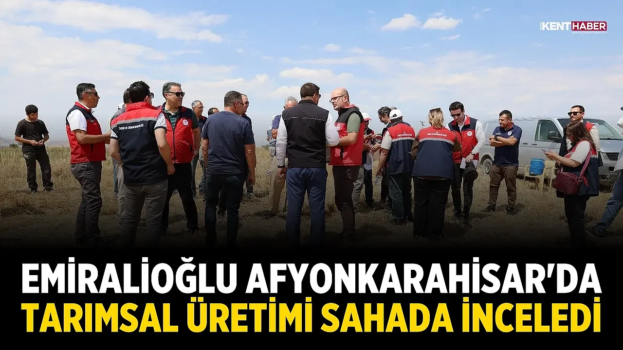 Emiralioğlu Afyonkarahisar'da tarımsal üretimi sahada inceledi