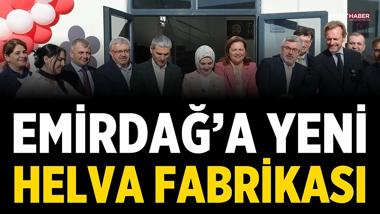Emirdağ'a yeni helva fabrikası