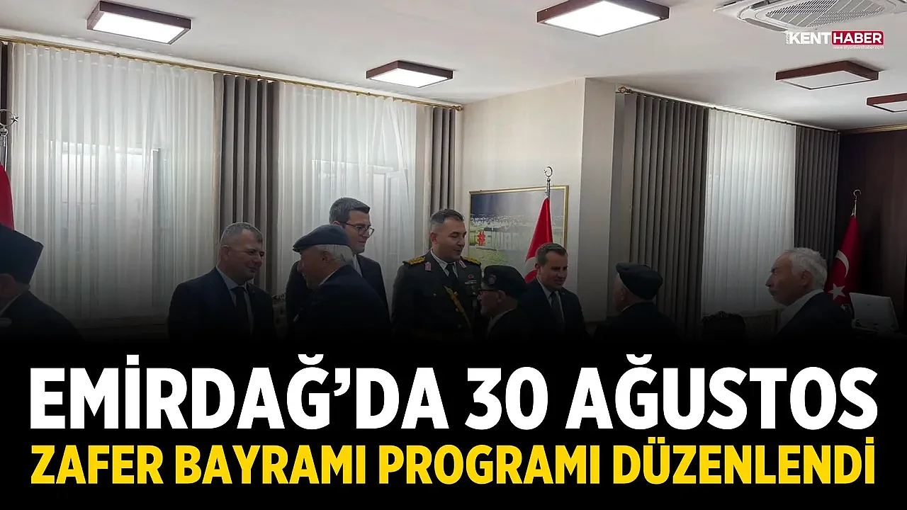 Emirdağ'da 30 Ağustos Zafer Bayramı Programı Düzenlendi
