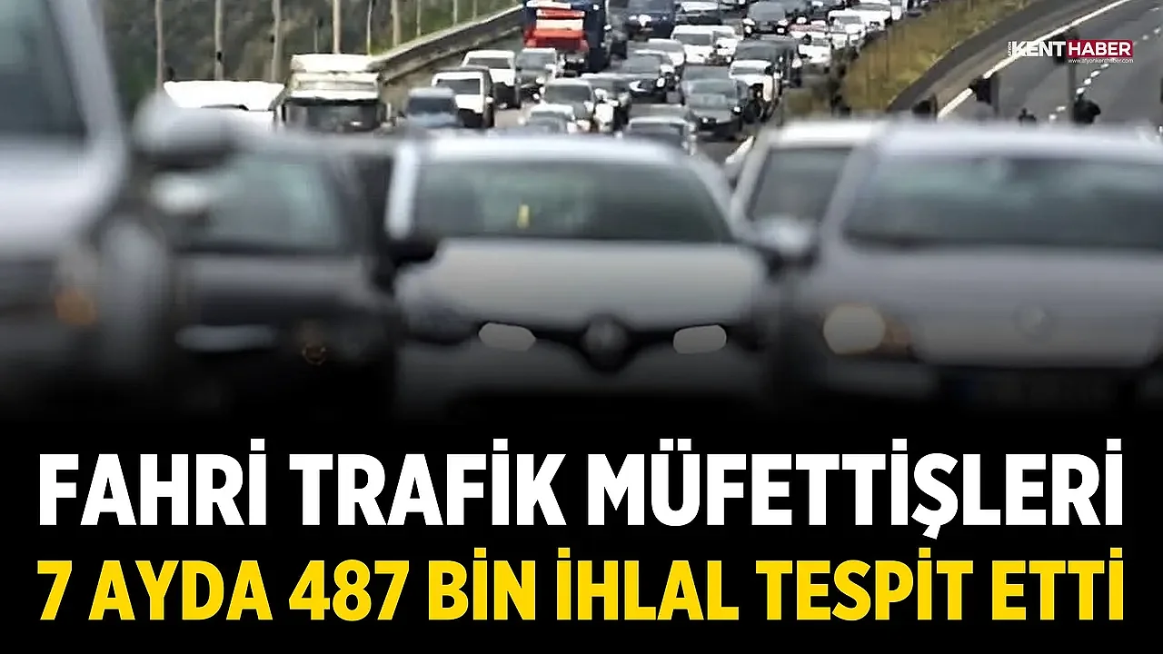 Fahri trafik müfettişleri 7 ayda 487 bin ihlal tespit etti