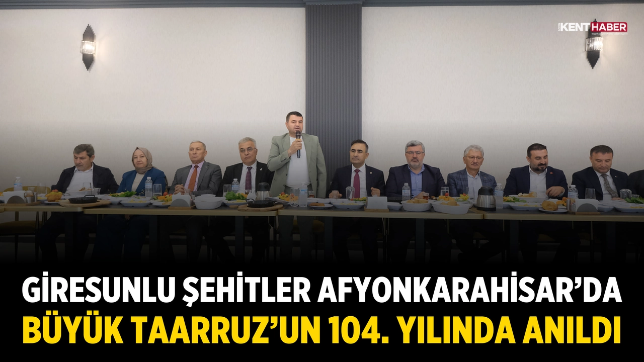 Giresunlu Şehitler Afyonkarahisar'da Büyük Taarruz'un 104. Yılında Anıldı