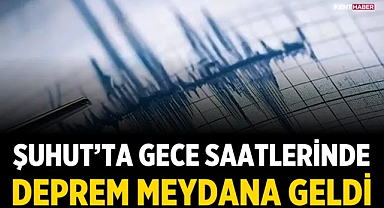Şuhut’ta Gece Saatlerinde Deprem Meydana Geldi