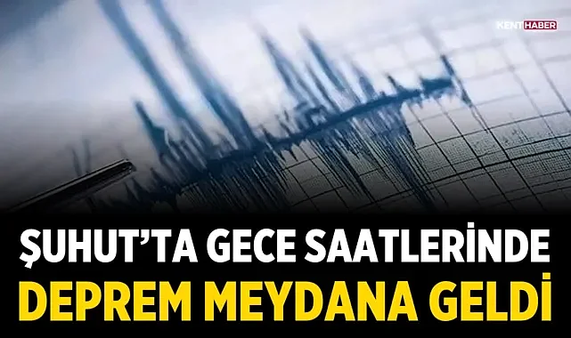 Şuhut’ta Gece Saatlerinde Deprem Meydana Geldi