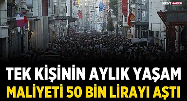 Tek Kişinin Aylık Yaşam Maliyeti 50 Bin Lirayı Aştı