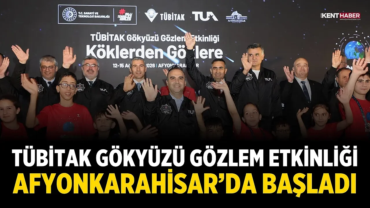 TÜBİTAK Gökyüzü Gözlem Etkinliği Afyonkarahisar’da Başladı