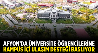 Afyon’da Üniversite Öğrencilerine Kampüs İçi Ulaşım Desteği Başlıyor