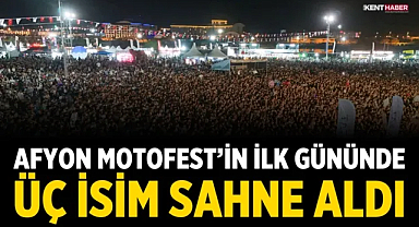 Afyon Motofest’in İlk Gününde Üç İsim Sahne Aldı