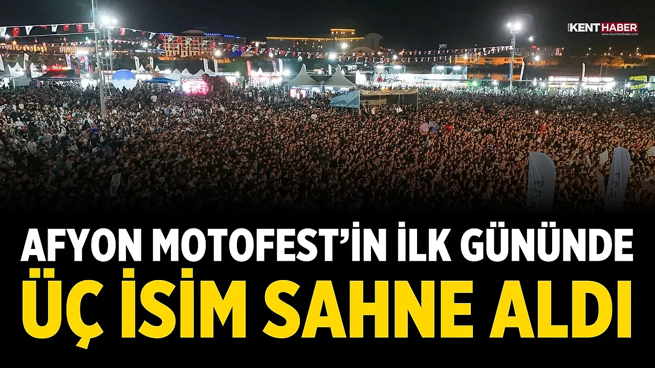Afyon Motofest’in İlk Gününde Üç İsim Sahne Aldı