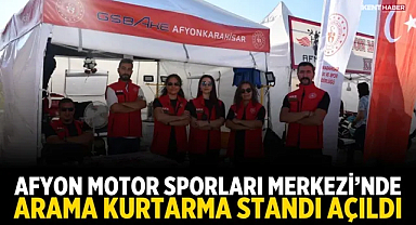 Afyon Motor Sporları Merkezi’nde Arama Kurtarma Standı Açıldı