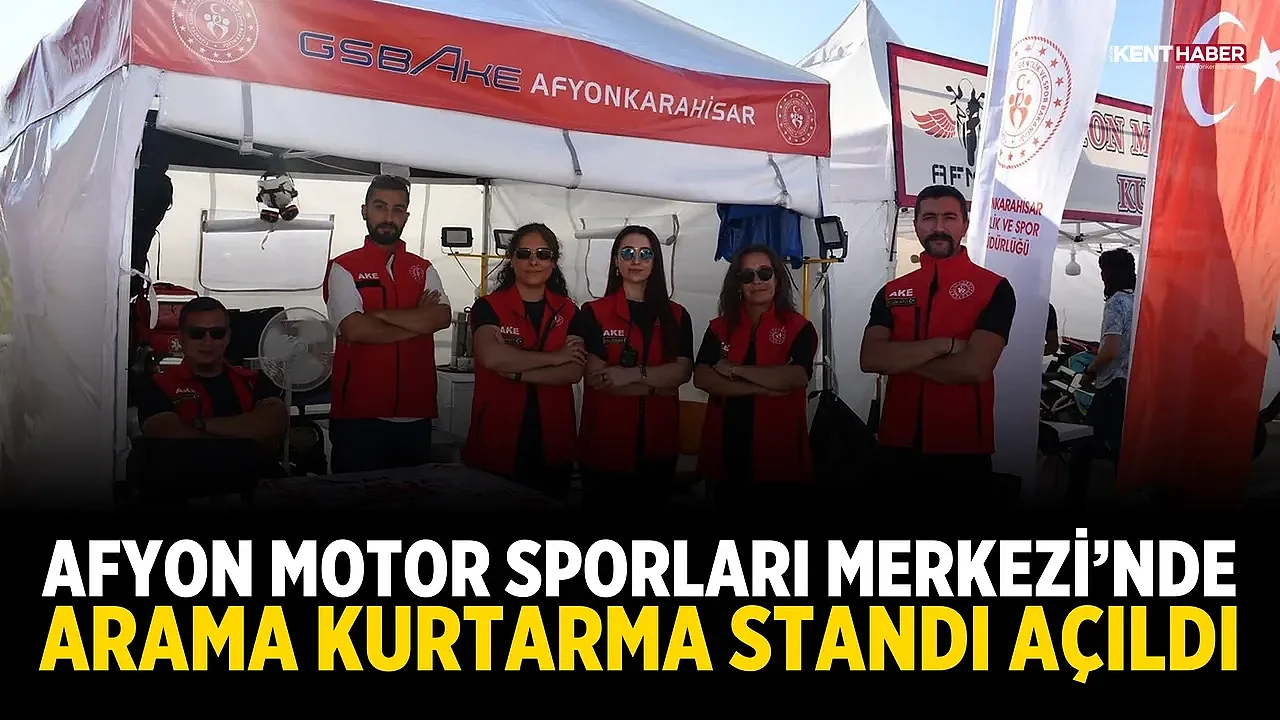 Afyon Motor Sporları Merkezi’nde Arama Kurtarma Standı Açıldı