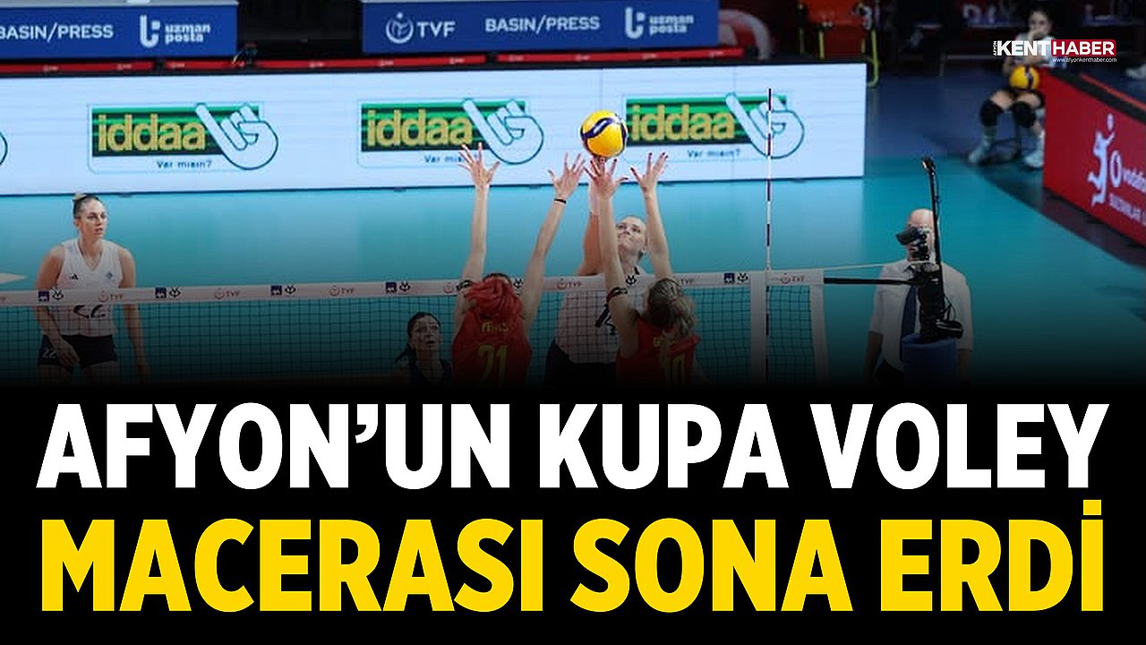 Afyon’un Kupa Voley yolculuğu sona erdi