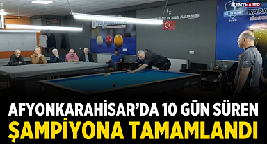 Afyonkarahisar’da 10 gün süren şampiyona tamamlandı