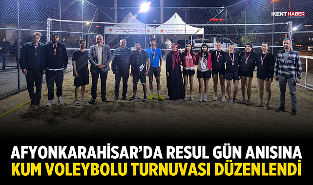Afyonkarahisar’da Resul Gün Anısına Kum Voleybolu Turnuvası Düzenlendi