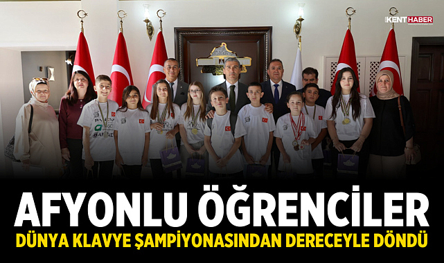 Afyonlu öğrenciler dünya klavye şampiyonasından dereceyle döndü