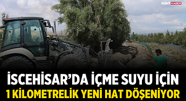 İscehisar’da İçme Suyu İçin 1 Kilometrelik Yeni Hat Döşeniyor