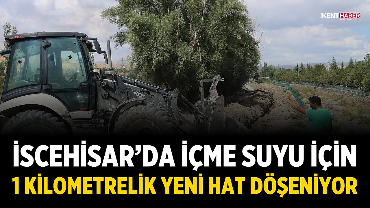 İscehisar’da İçme Suyu İçin 1 Kilometrelik Yeni Hat Döşeniyor