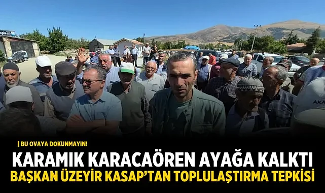 Karamıkkaracaören'de Toplulaştırmaya Büyük Tepki!