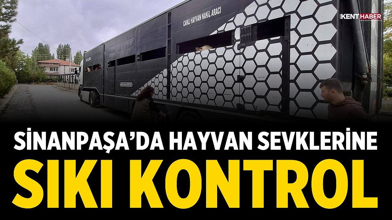 Sinanpaşa’da Hayvan Sevklerine Sıkı Kontrol