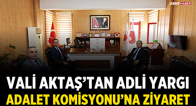 Vali Aktaş’tan Adli Yargı Adalet Komisyonu’na Ziyaret