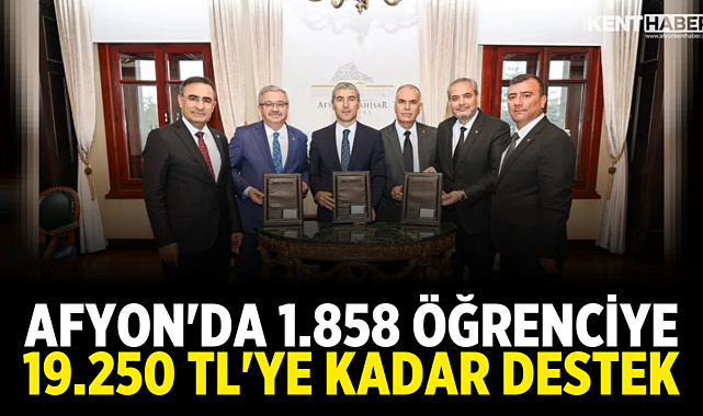 Afyon'da 1.858 Öğrenciye 19.250 TL'ye Kadar Destek