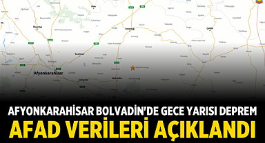 Afyonkarahisar Bolvadin'de gece yarısı deprem: AFAD verileri açıklandı
