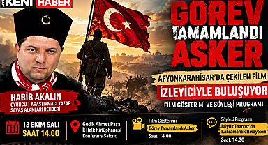 Afyonkarahisar'da Çekilen Film İzleyiciyle Buluşuyor