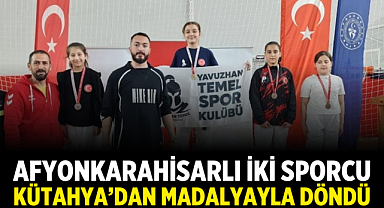 Afyonkarahisarlı İki Sporcu Kütahya’dan Madalyayla Döndü
