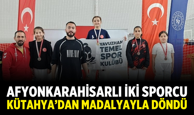 Afyonkarahisarlı İki Sporcu Kütahya’dan Madalyayla Döndü