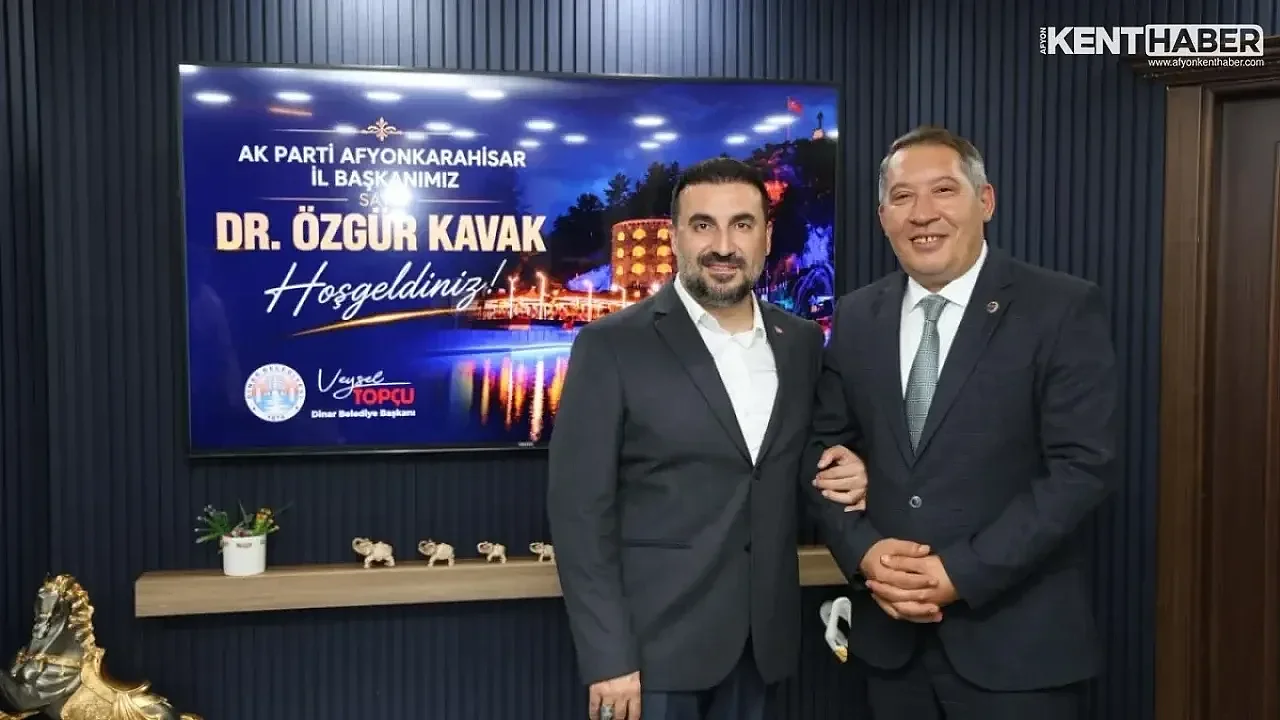 AK Parti İl Başkanı Kavak'tan Dinar Belediyesi'ne ziyaret