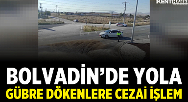 Bolvadin’de Yola Gübre Dökenlere Cezai İşlem Yapıldı