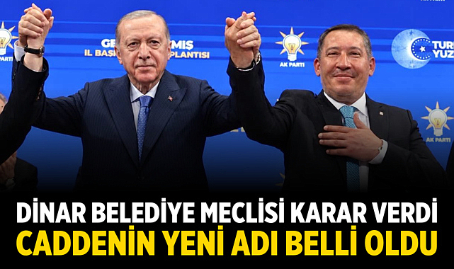 Dinar’da o caddenin adı değişti! İşte yeni ismi